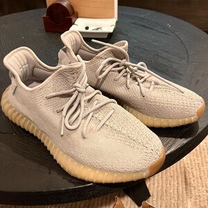 Adidas Yeezy Boost 350 V2 in Light Gray and Tan